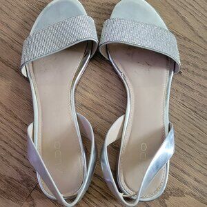 ALDO Silver Sandals